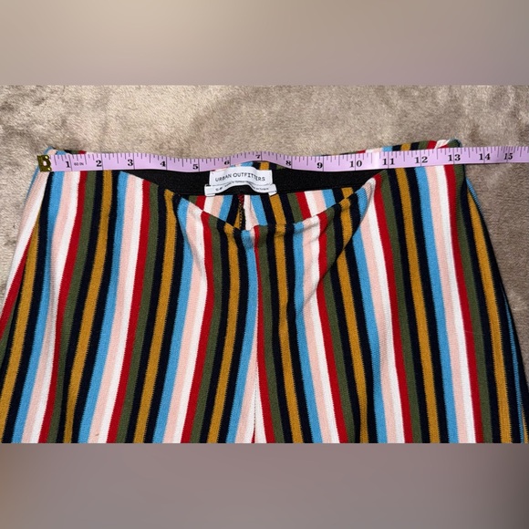 URBAN OUTFITTERS Ant Striped Knit Cropped Pant in Multi Colors Size Small - Picture 3 of 5